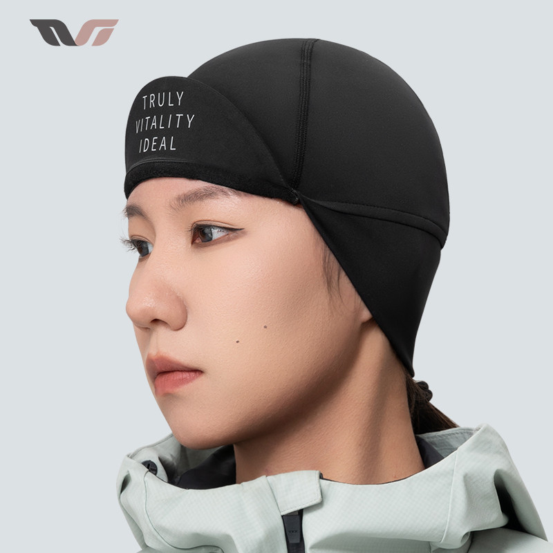 ROCKBROS ทีวี หมวกขี่จักรยานหมวกกันน็อคจักรยานเรียงรายขนแกะที่อบอุ่น กันลม หมวกฮ