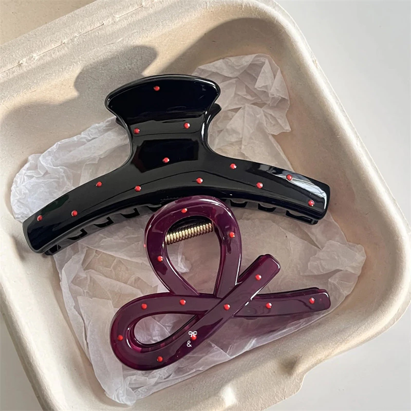 1 ชิ้นแฟชั่น Blue Spot Hairpin ผมคว้าคลิป Headwear อุปกรณ์เสริม