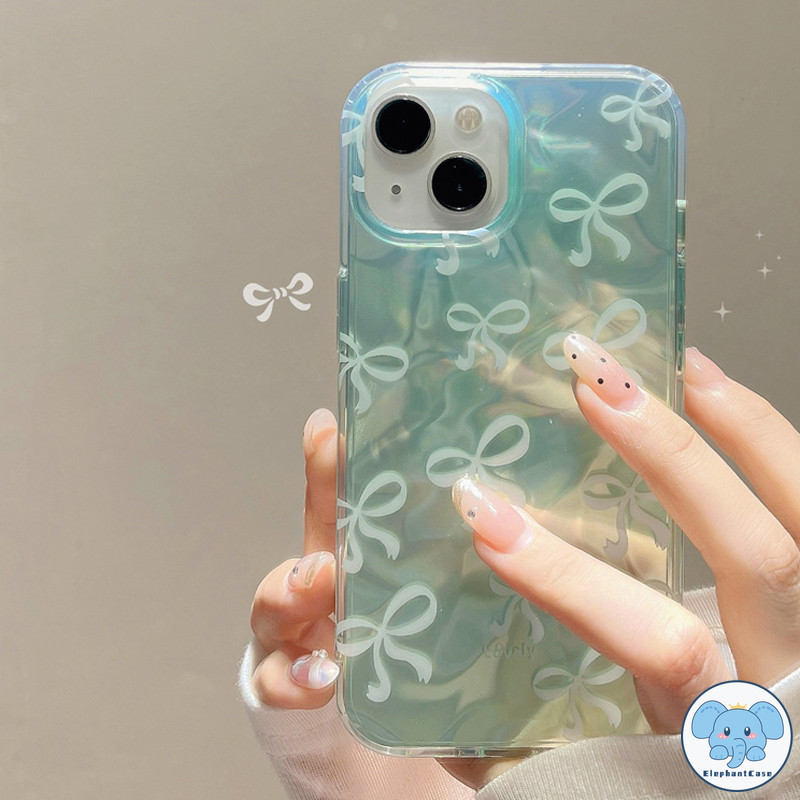 เต็มจอแฟชั่นโบว์เคส OPPO A15 A17 A7 A60 A16K A1K A38 A3s A98 A58 A9 A78 A57 A31 Reno 5 11 10 6 8T เงาลูกฟูก TPU นุ่มเคส