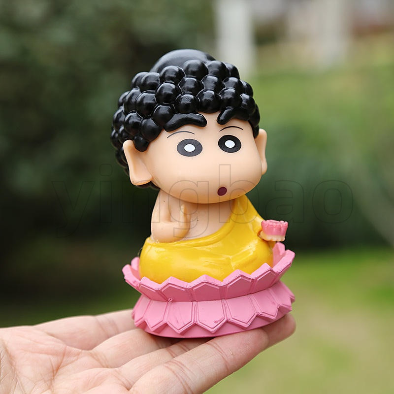 10 ซม.อะนิเมะ Crayon Shin-chan cos Lord พระพุทธรูป Cutecake toppers ตุ๊กตาเค้กวันเกิดตกแต่งอะนิเมะ Action Figure งานอดิเรกของเล่นตุ๊กตา - รูปที่ 4