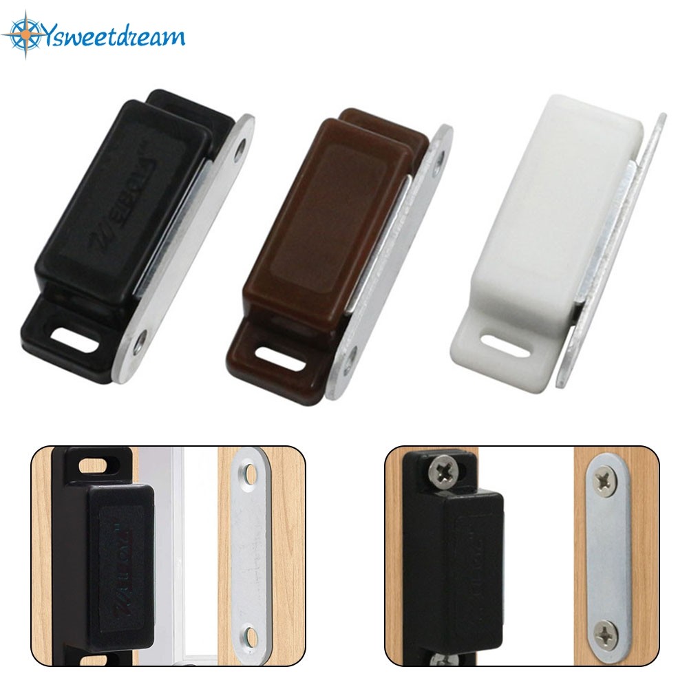 4x Magnetic Catch Cupboard Door Latch ตู้สีขาวจับแม่เหล็กพร้อมสกรู [ysweetdream]