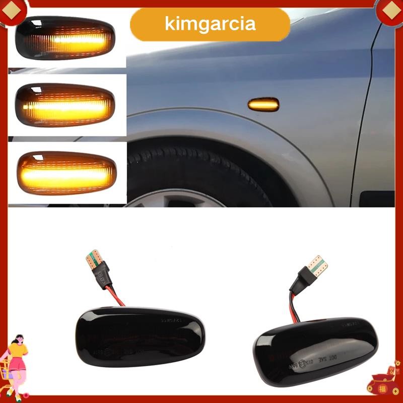 kimgarcia 2 ชิ้นรถด้านข้างไฟเลี้ยว LED ไฟแสดงสถานะสําหรับ Zafira A 99-05 G 98-09
