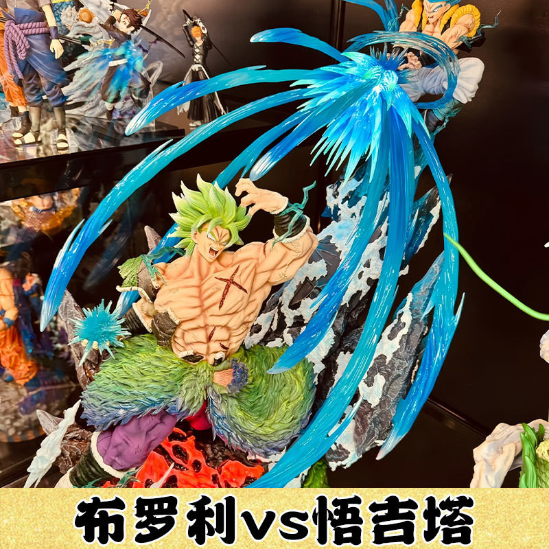 Broly vs Gogeta Battle Scene Dragon Ball GK รูปอินเทรนด์เล่นชุดตกแต่ง P1CH