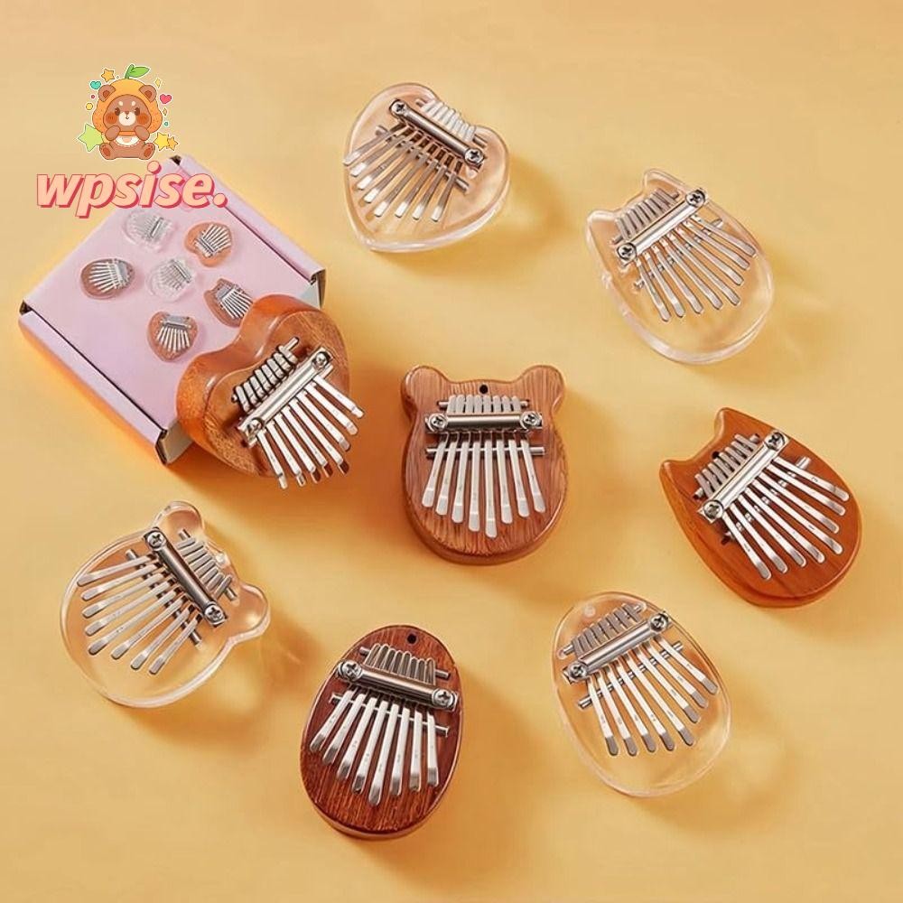 Wpsise 1 PC 8 Key Finger Thumb เปียโน, Marimba ดนตรีเปียโนจี้ Mini Thumb เปียโน, ผู้ใหญ่เริ่มต้น Kalimba เปียโนนิ้วประณีตสําหรับเด็กวัยหัดเดินเด็กวาเลนไทน์