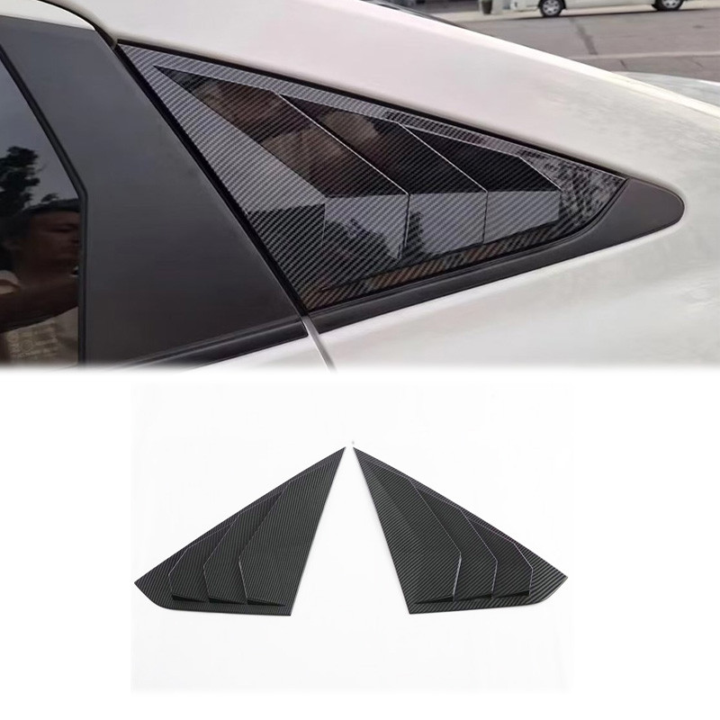 Toyota Yaris Ativ/Vois 2023-2026 REAR TRIANGLE WINDOW COVER GLOSSY BLACK/CARBON/FORGED CARBON