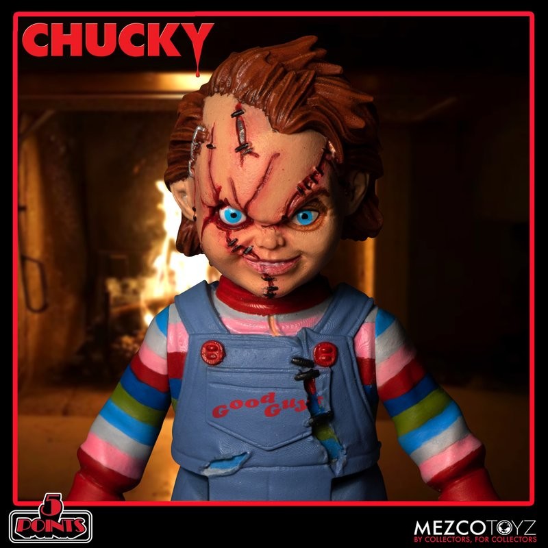 [ข้อเสนอพิเศษ1111] Mezco Ant 5 Point Series Ghost Baby Chucky Deluxe Set 12 ซม. เคลื่อนย้ายได้