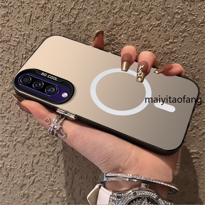 ปลอก samsung a30s samsung a50 samsung a50s เคสโทรศัพท์เคสโทรศัพท์ TPU เคสแข็งกันกระแทกดีไซน์ใหม่ความงามไร้สายแม่เหล็ก CYBSWX01