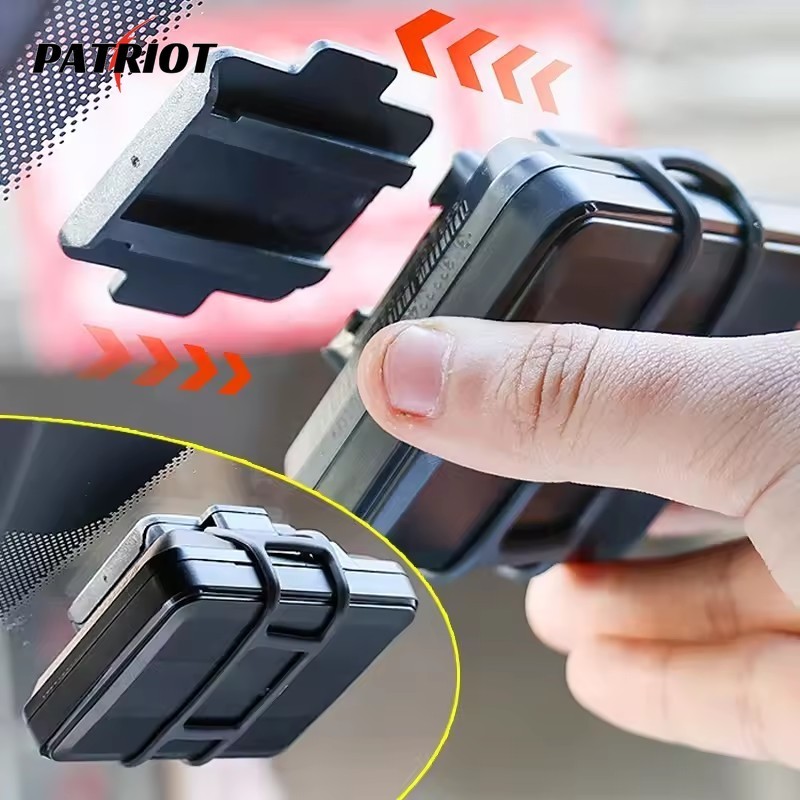 Car Toll Pass Holder Fixing Base - Self-Adhesive ETC Bracket - อุปกรณ์ติดตั้ง ETC - ถอดออกได้ ติดตั้งง่าย สากล - อุปกรณ์ตกแต่งภายในรถยนต์