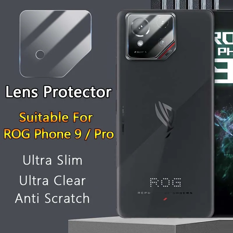 ตัวป้องกันเลนส์สําหรับ Asus ROG โทรศัพท์ 9 8 7 6 6D Pro Ultimate 6 Batman Edition Clear Slim ฟิล์มกระจกนิรภัยกลับกล้องเลนส์ฝาครอบ Guard