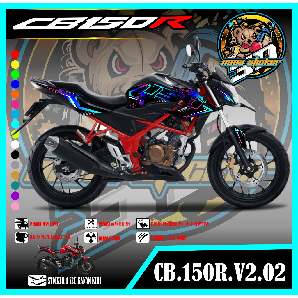 CB 150R V2 Striping - CB 150R V2 สติ๊กเกอร์รถจักรยานยนต์รายการที่แตกต่างกัน CB 150R สติ๊กเกอร์ CODE 