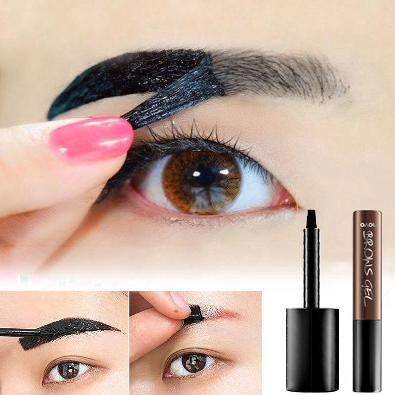 ครีมย้อมผมกึ่งถาวร 5 วันขี้เกียจแต่งหน้าครีมเขียนคิ้วติดทนนาน #Eyebrow เจลเจล