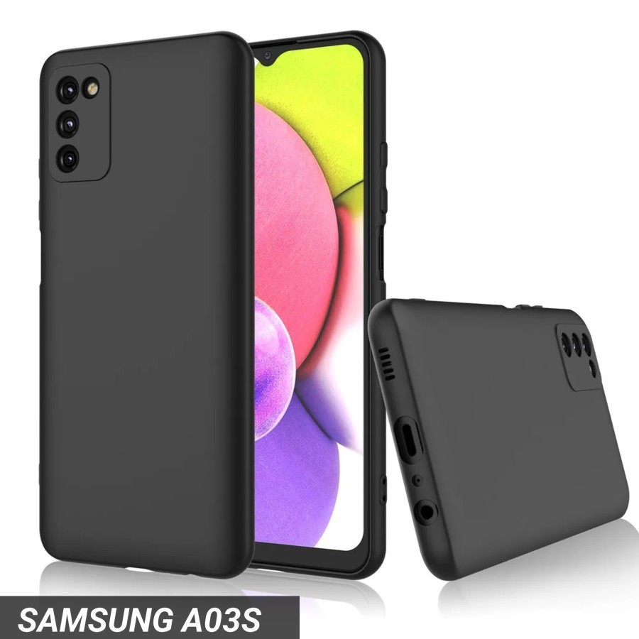 P/B- ฝาครอบ CASING CASING CASE SAMSUNG A57 A03 A03S A04 A05 A05S PREMIUM SLIM MATTE CASE SOFT BLACK 
