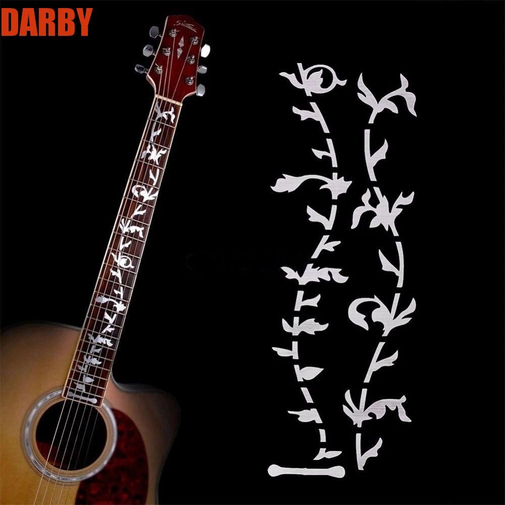 Darby Cross Inlay Decals เครื่องดนตรีบางพิเศษกีตาร์ Inlay สติกเกอร์อะคูสติกกีตาร์ไฟฟ้าเบสกีตาร์ Deca