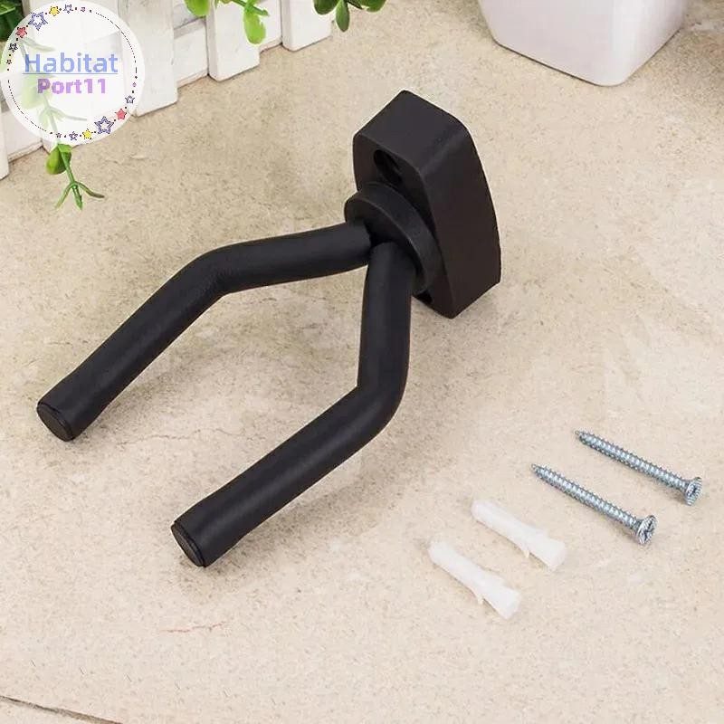 Habitatport 1 ชิ้นผู้ถือกีตาร์ Wall Mount Stand อะไหล่และอุปกรณ์เสริมเครื่องมือบ้านจอแสดงผลกีตาร์ Hook Wall Hanger กีตาร์ Picks th