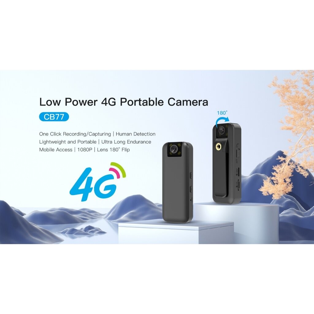 Vstarcam CB77 CB77W กลอ้งวงจรปิดแบบใส่ซิมการ์ด (รองรับซิม4G) ความคมชัด3ล้านพิกเซล