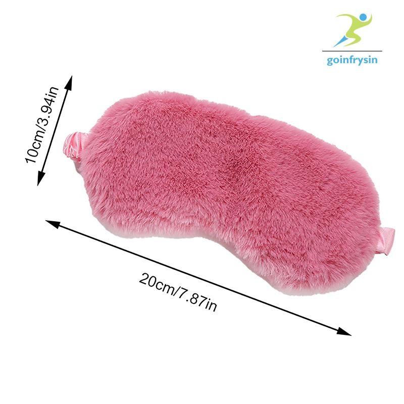 [DI] 1 ชิ้น Plush Sleep Eye Mask Aldults Sleep Better Light Proof Night Eye Cover นุ่มและผิว Silk Eye Patch Health Care TH