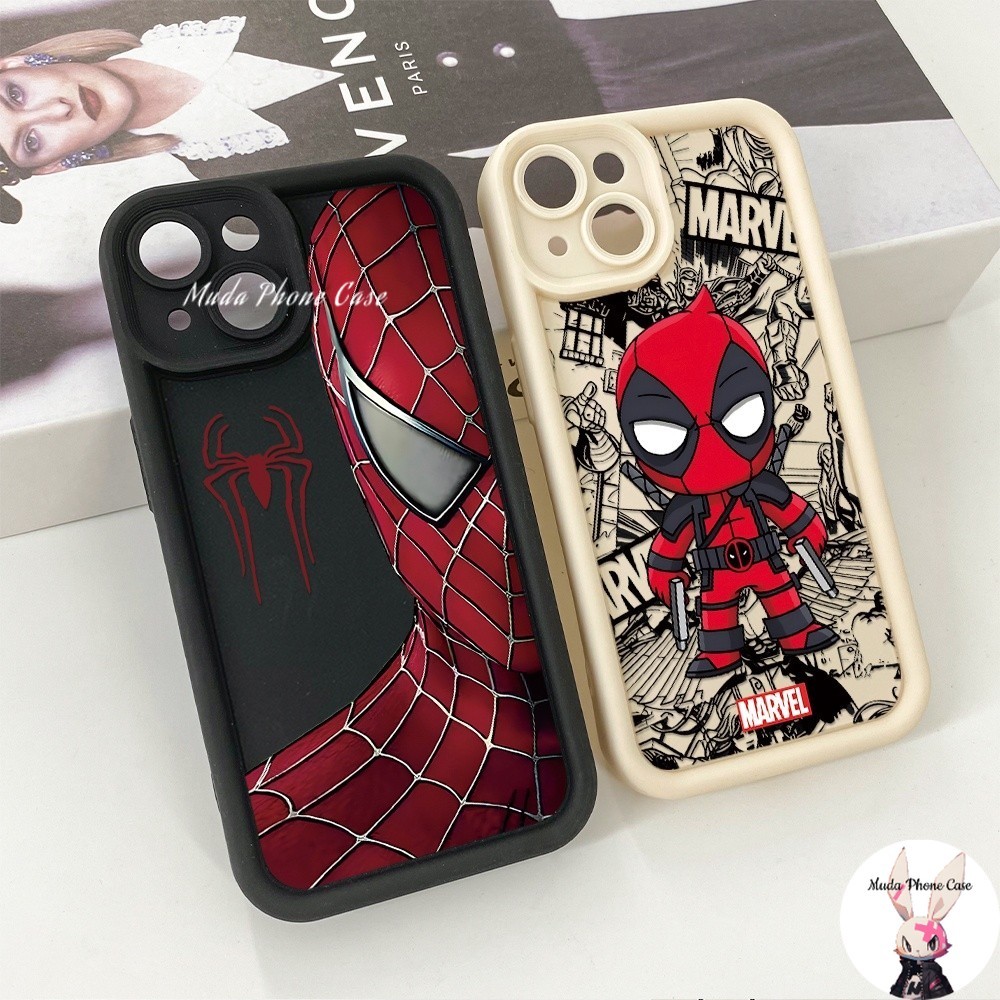 มานเวล Spider Deadpool ไอโฟน11 For iPhone 12 13 14 15 16 PRO MAX 6 7 8 PLUS X XR XS MAX เคสโทรศัพท์