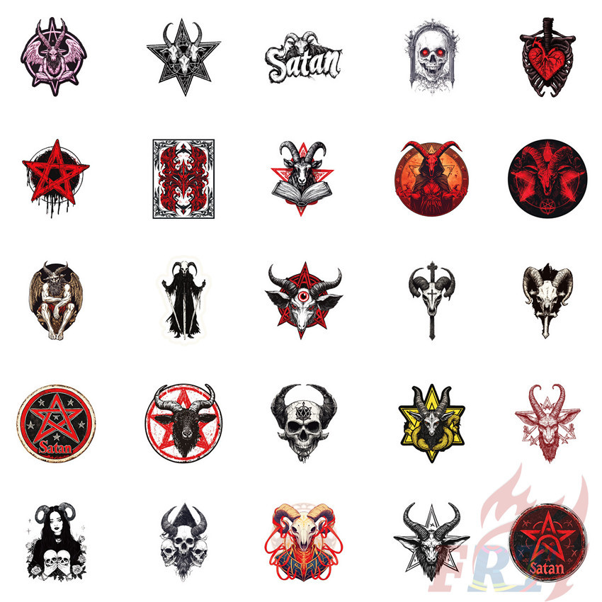 ❉ สติ๊กเกอร์ ชุดซาตานอสูร 01 ❉ 50 ชิ้น/เซ็ต DIY แฟชั่นสติ๊กเกอร์ Doodle กันน้ํา