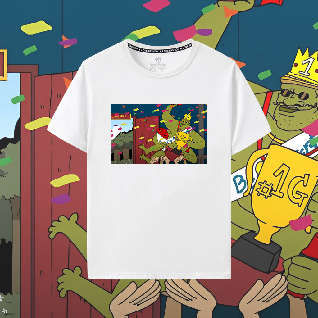 เสื้อยืด Pasulol 100% Cotton Harajuku Fun Print S-5XL