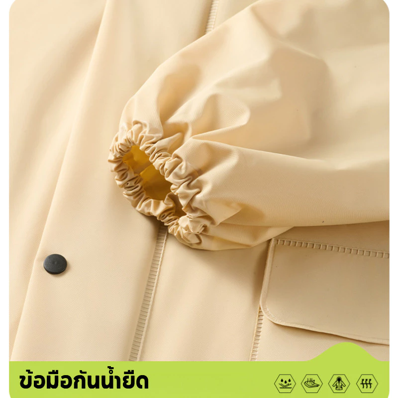 ชุดกันฝน ผ้าหนา กันพายุ กันน้ำ สวมใส่สบาย ไม่ระคายผิว thumbnail 9