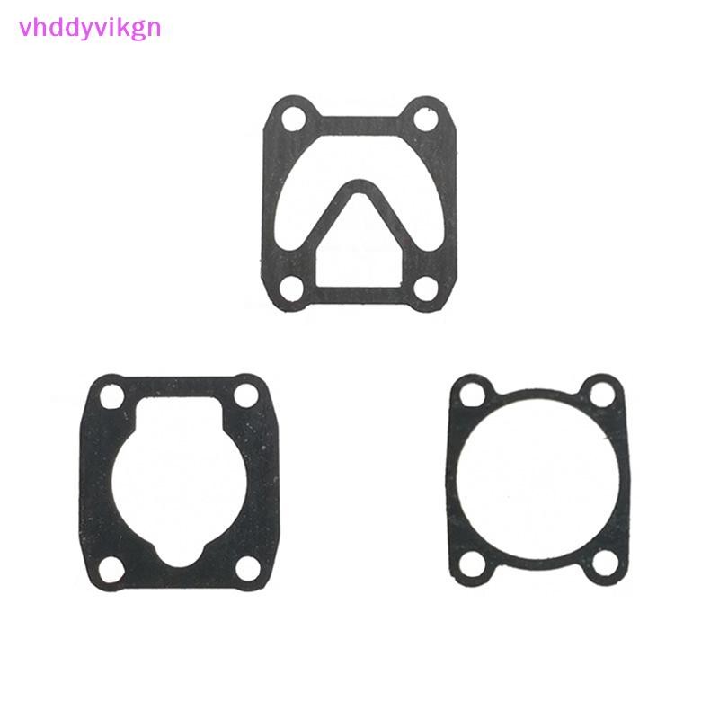 วีเอชดี 3 ชิ้นเครื่องอัดอากาศฝาสูบฐานปะเก็นชุด 3 ซีลวาล์วแผ่น ข้น ฝาสูบกระดาษปะเก็นน้ํามันปั๊มลมอะไหล่ ไทย