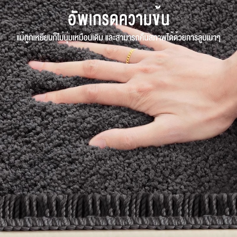 （ซื้อ 1 แถม 1 ）พรมปูพื้น 40x60cm ดูดซับน้ําได้ดี กันลื่น ผ้ากํามะหยี่ปะการัง สําหรับห้องน้ํา - รูปที่ 3