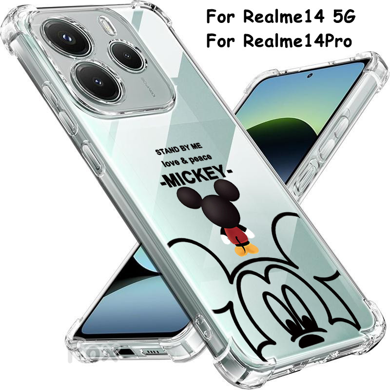 CASE For Realme 14 5G / 14Pro / 14T C71 เคสใสกันกระแทกแบบนิ่ม เคสซิลิโคน เคสป้องกันหน้าจอ สำหรับ C75X C75 โปร่งใส TP 029
