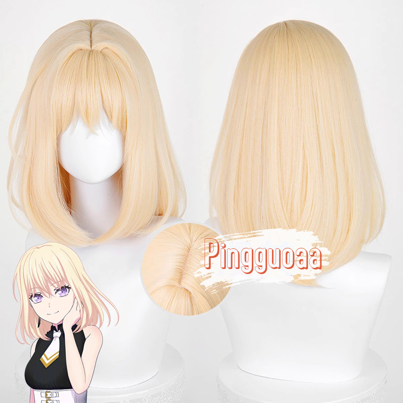 【Manmei】BanG Dream! Ave Mujica Misumi Uika Cosplay Wig 45cm Long Heat Resistant Synthetic Hair