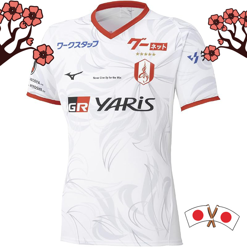 Mizuno 2025 J-League Nagoya Grampus 2nd Authentic Short Sleeve Jersey