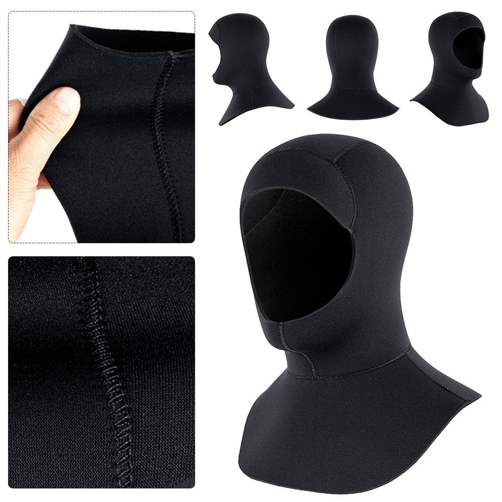 3mm Scuba Diving Hood UPF50 + Neoprene Wetsuit Hood สําหรับผู้ชายผู้หญิง (L/XL 3 มม.)