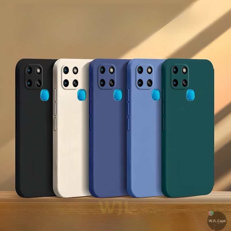 เคส infinix Smart 6 เคสซิลิโคนโทรศัพท์มือถือสีลูกกวาดเรียบง่าย YT