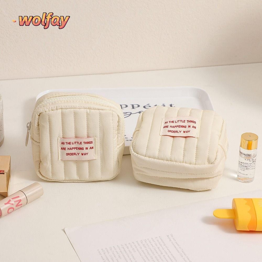 WOLFAY กระเป๋าใส่เหรียญกระเป๋าสตางค์,มินิน่ารักกระเป๋าเก็บขนาดเล็ก,ผู้หญิงแบบพกพาลิปสติกแต่งหน้ากระเป๋ากระเป๋า