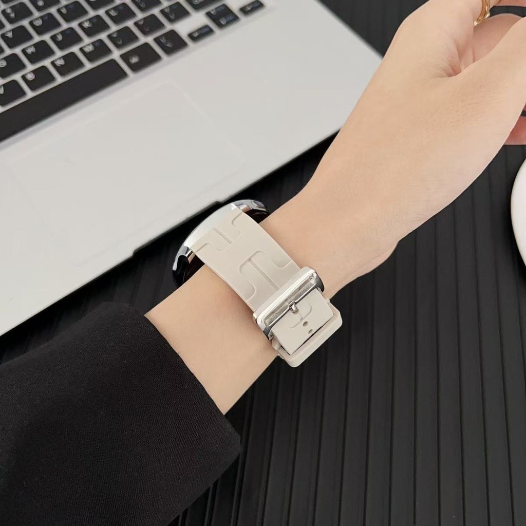 สายนาฬิกาสำหรับAmazfit bip5/bip6/balance/GTR2/GTR2e/GTR3/GTR4/GTR3proลายhermesสายนาฬิกา22mm