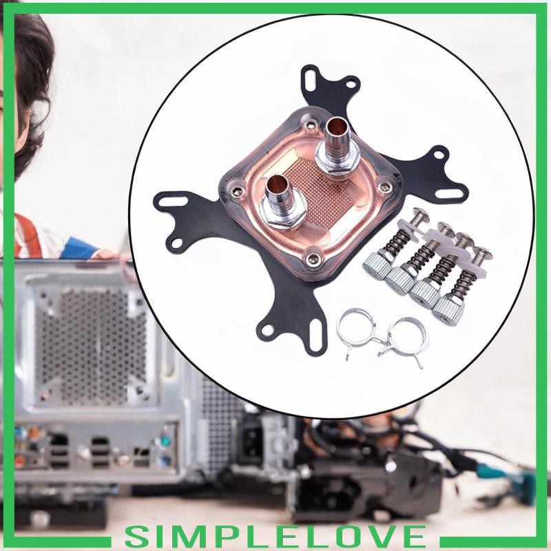 [เรียบง่าย] CPU Water Cooling Block บล็อกน้ําช่องด้านในสําหรับ AMD 940 Int 775,1150