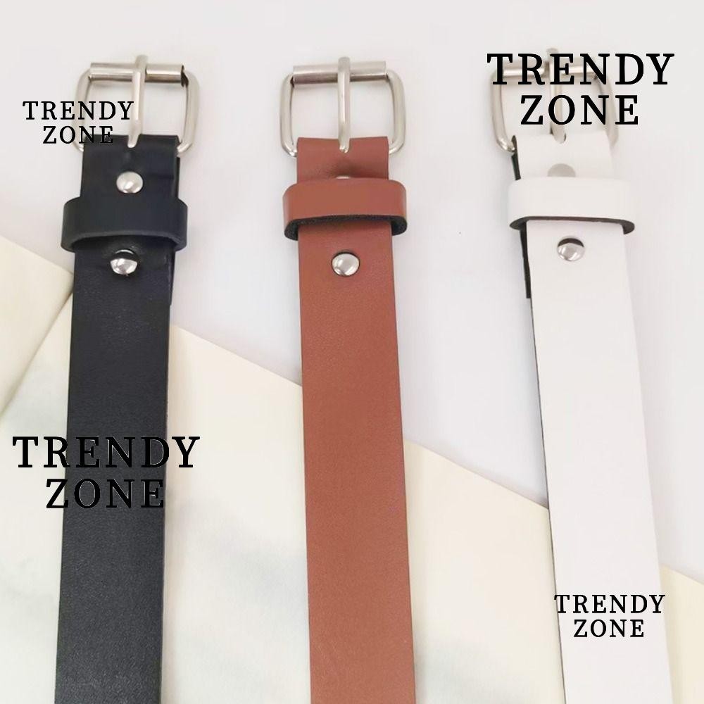 TRENDYZONE เข็มขัดหนังแฟชั่นสไตล์เรโทร หัวเข็มหรูอเนกประสงค์ สําหรับผู้หญิง