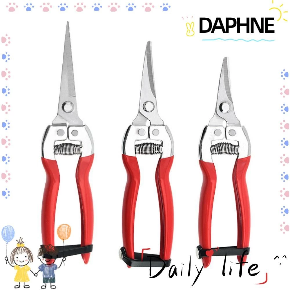 DAPHNE 1 ชิ้นสวนกรรไกร,มือ Pruner Florist กรรไกรเครื่องมือตัดแต่งกิ่งต้นไม้เฉือน,ตรงสวน Leaf Trimmer Micro-Tip ตัดแต่งกิ่ง Snips