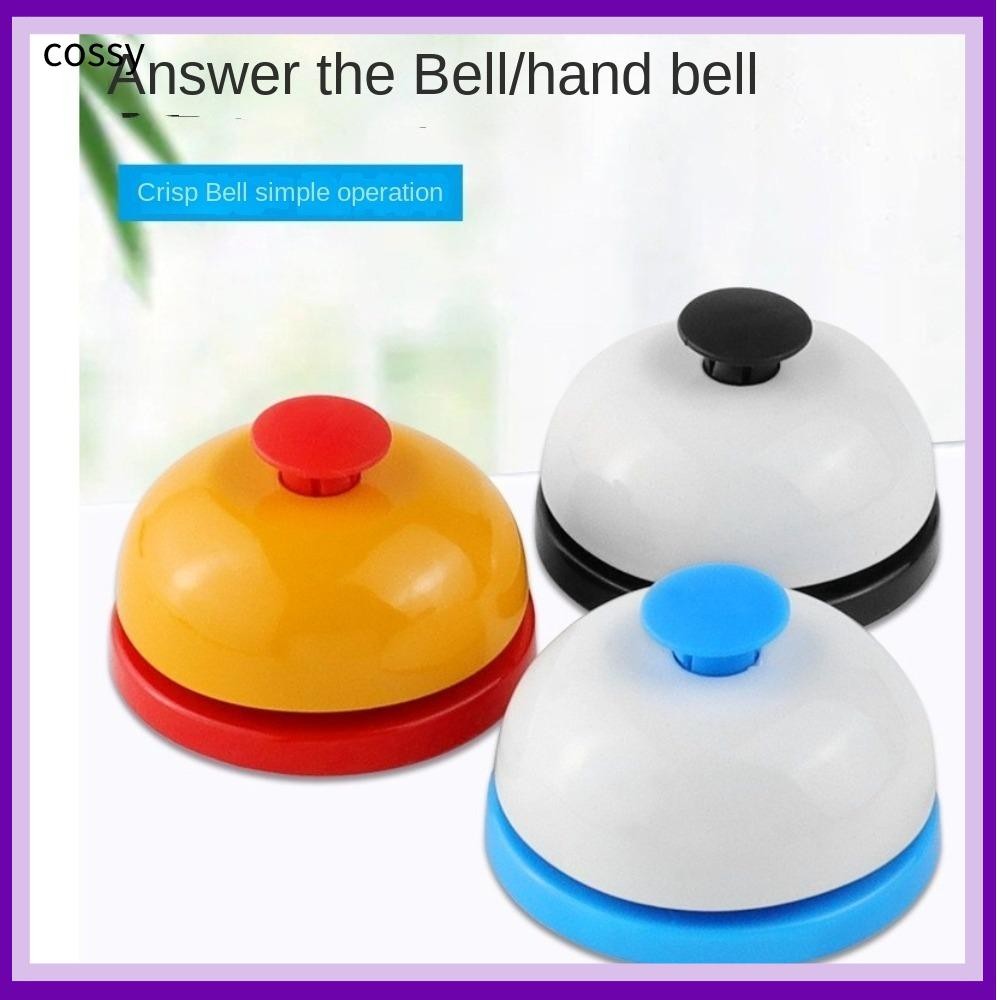 COSSY กระดิ่งมือ, โลหะที่ละเอียดอ่อนฝึกสัตว์เลี้ยงแหวนมือ,ทนทานคําตอบระฆังของเล่นตารางเกมอุปกรณ์ของเล่น