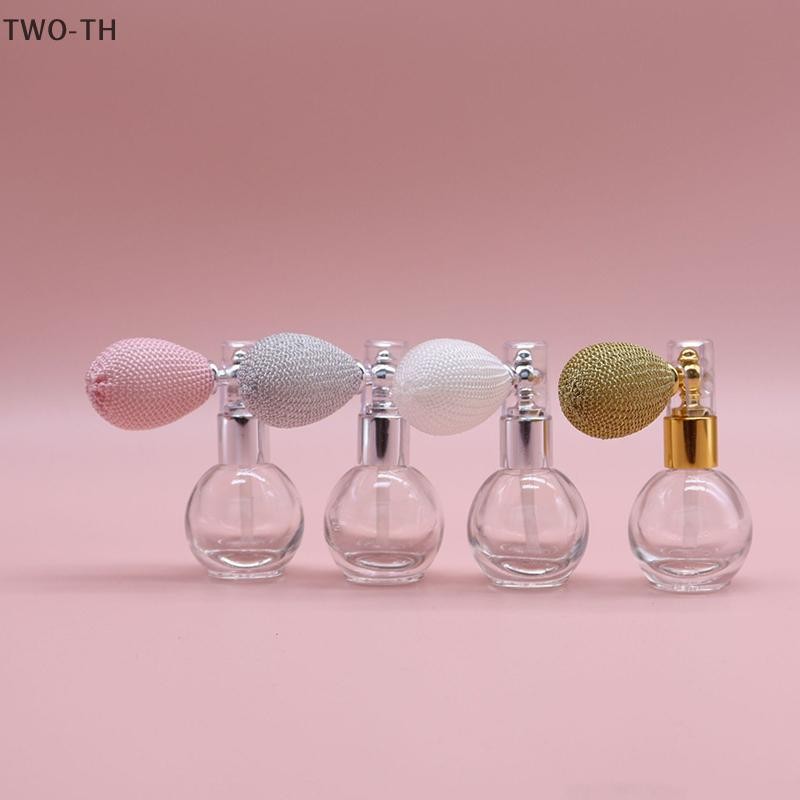 TWO-TH 15ml บอลลูน AirBag ขวดน้ําหอม Atomizer รีฟิลรอบหรูหราแบบพกพาโปร่งใสแก้วเปล่า Atomizer ขวดใหม่