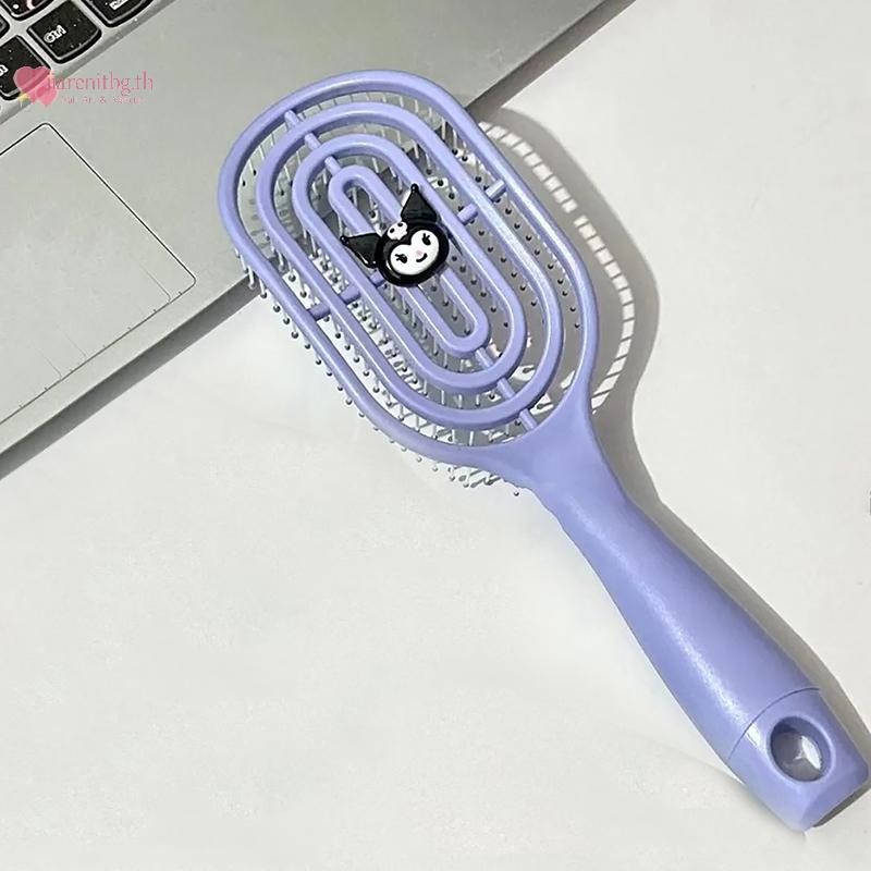 RENBG หวี Hollow หวีนวดหวีถุงลมนิรภัยด้ามยาวสําหรับของขวัญวันเกิดเด็กผู้หญิง TH - รูปที่ 4