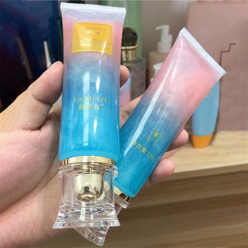 Color Corrector ยาสีฟัน 100g ทําความสะอาดล้ําลึก Color Corrector ยาสีฟันกลิ่นปากฟันวาง Brightening f