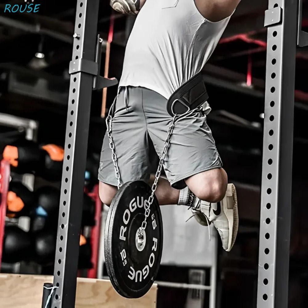 ROUSE Weighted Pull-up Belt, Double Layers Thicken Weight Lifting Belt, Smooth Surface Adjustable Ba