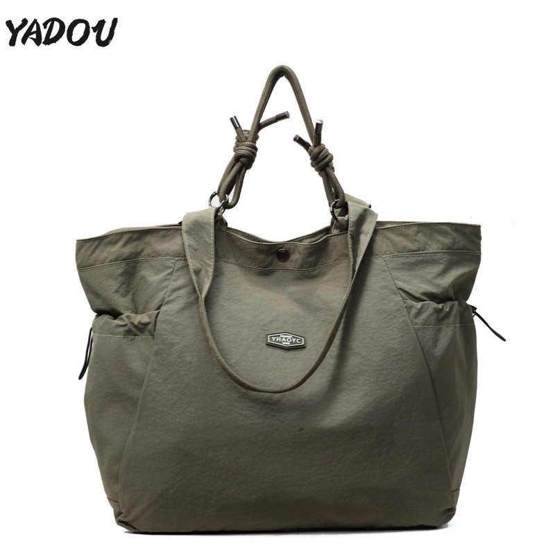 YADOU กระเป๋าโท้ทความจุขนาดใหญ่สําหรับเดินทางเพื่อการพักผ่อนกระเป๋าสะพายไหล่หลายกระเป๋า