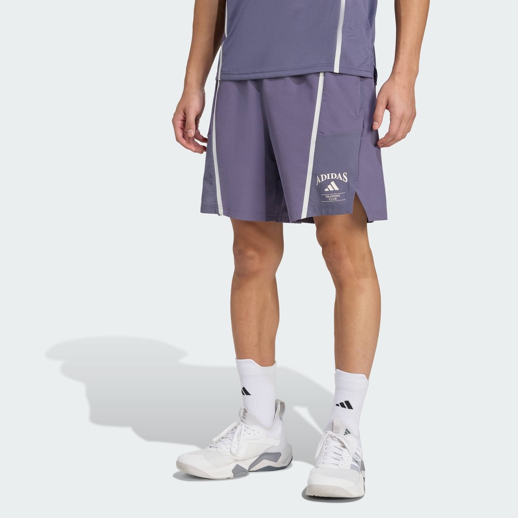 adidas Gym & Training กางเกงขาสั้น Designed-for-Training Legacy ผู้ชาย สีม่วง KA5287