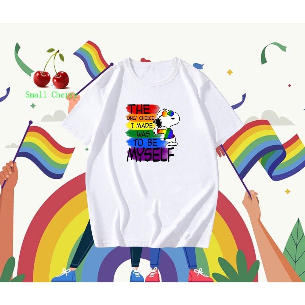 🏳‍🌈 Pride Month🏳‍🌈 มาใหม่ เสื้อ Snoopy PRIDE MONTH เสื้อLGBTQ พร้อมส่ง s-5xl