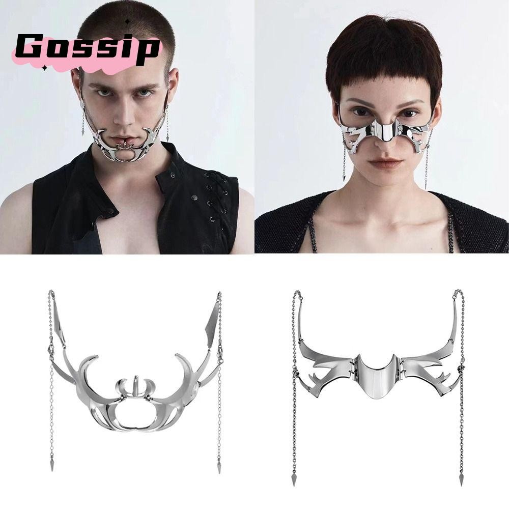 Gossip Gothic , Liquid ไม่สม่ําเสมอ Hollow Cyber Punk , แฟชั่น Cyber Punk ปรับเครื่องประดับอุปกรณ์เสริมไม่สม่ําเสมอต่างหูผู้หญิงผู้ชาย