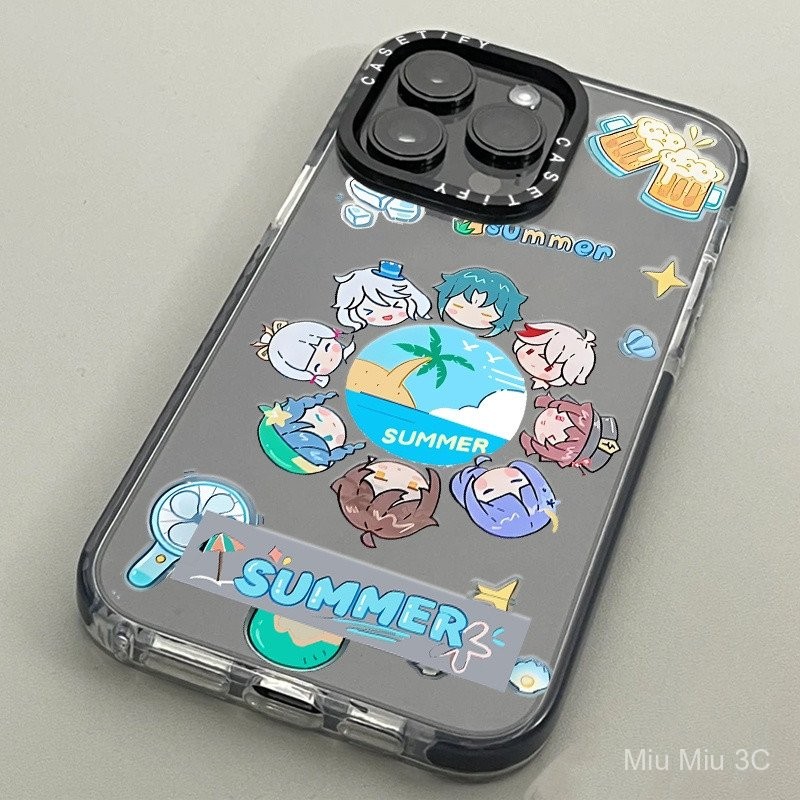 เคสป้องกันใสเคสมือถือซิลิโคนกันกระแทกใสสำหรับงานปาร์ตี้การ์ตูนน่ารักสำหรับ iPhone 11 12 13 14 15 16PROMAX 7 8plus XS MAX ar0f