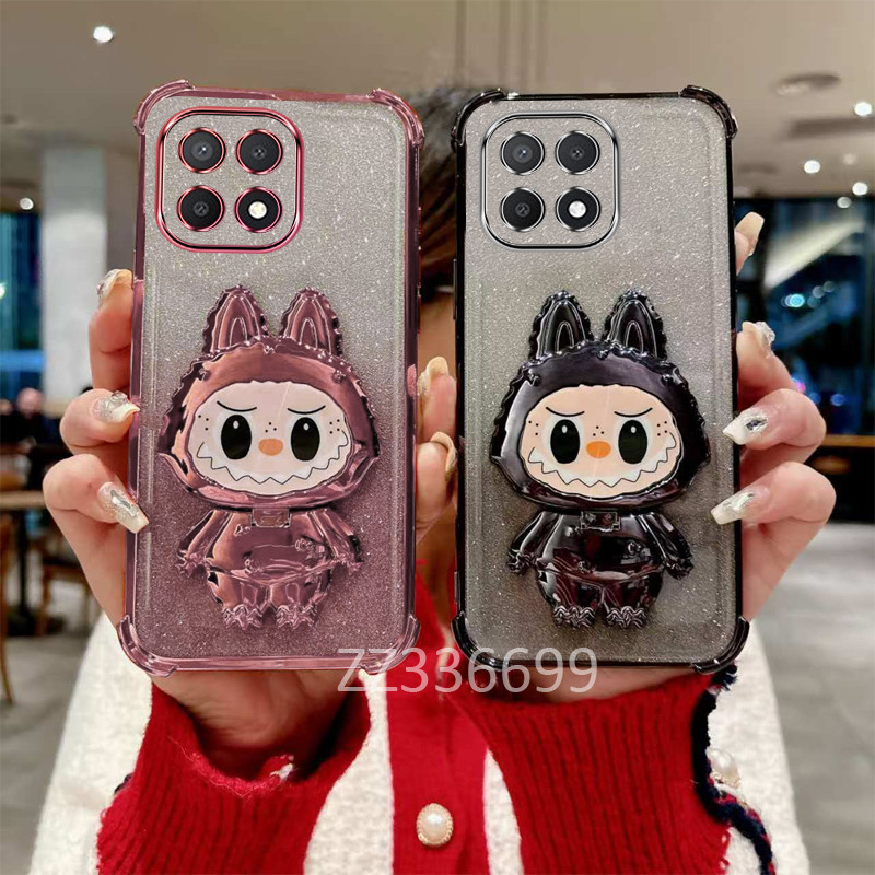 ปลอก Honor X6C X6 X6S X8 4G 5G X6A X6B X8A X8B X8C X7C 200 สมาร์ทเคสโทรศัพท์สําหรับผู้ถือซิลิโคนสี่ม