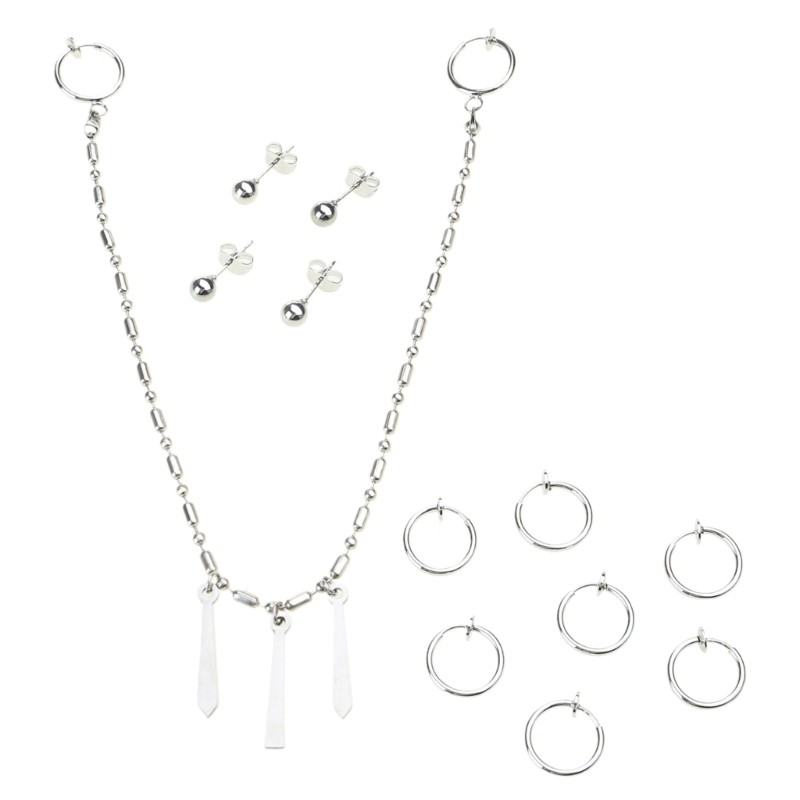 Fir อะนิเมะ Horimiya Miyamura Izumi ต่างหู Lip Stud สําหรับไทเทเนียมเหล็กคอสเพลย์แฟชั่นเครื่องประดับ