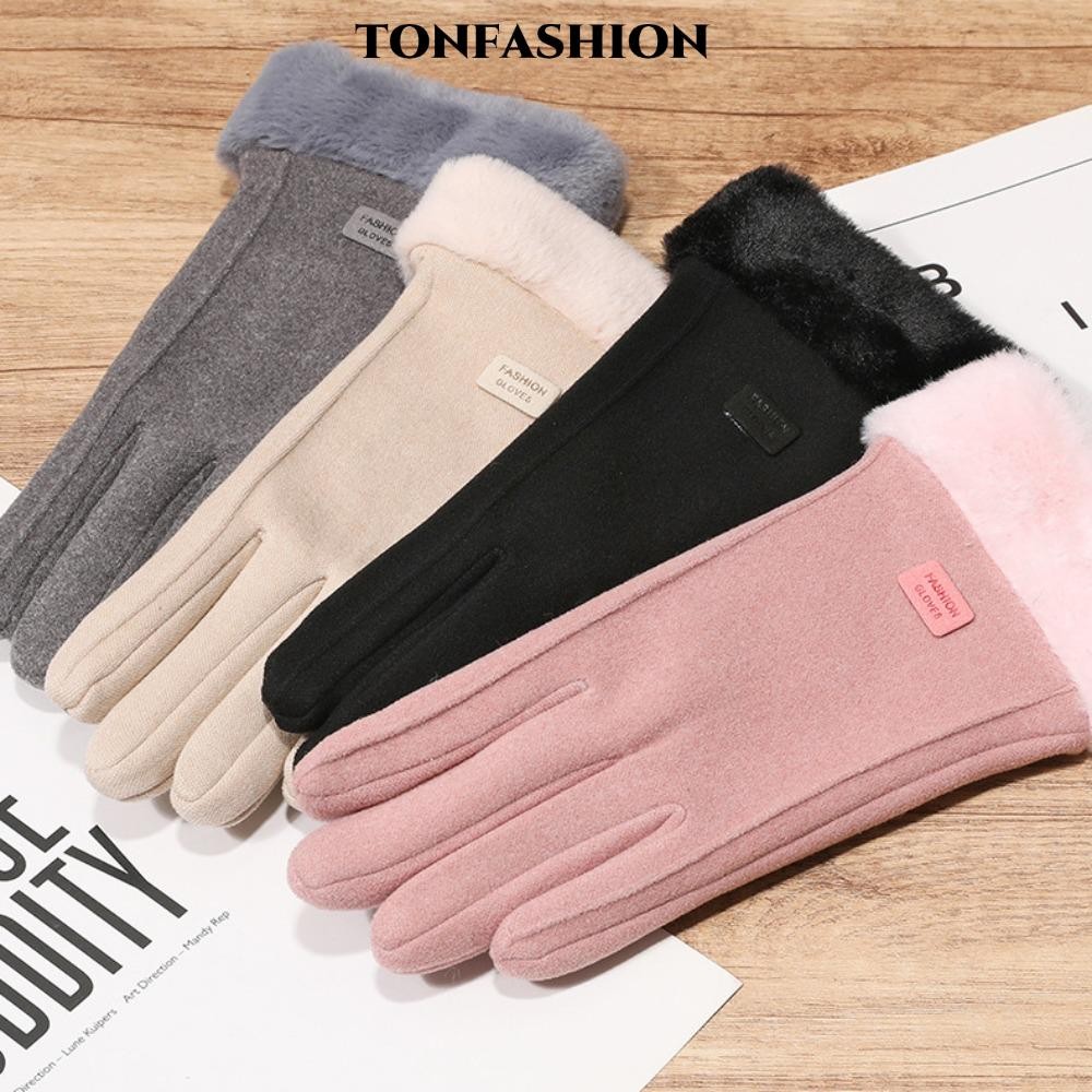 ถุงมือหน้าจอสัมผัส TONFASHION, ถุงมือฤดูหนาวที่อบอุ่นหน้าจอสัมผัสได้, ขายร้อนเต็มนิ้วกันลมถุงมือกันความเย็นกีฬากลางแจ้ง