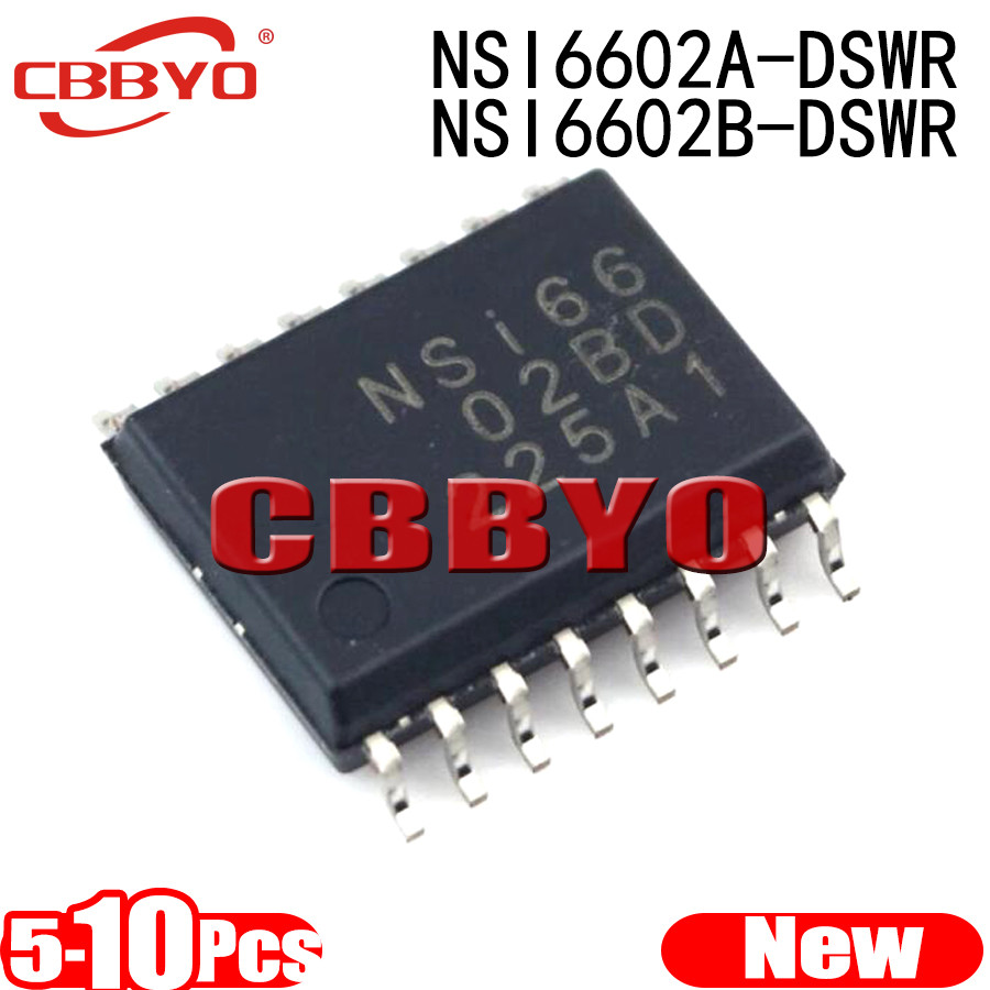 5-10 ชิ้นแบรนด์ใหม่ NSI6602A-DSWR NSI6602B-DSWR NSI6602AD NSI6602BD NSI6602 NSI66 sop-16 ชิปเซ็ต